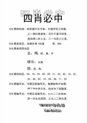 四肖期期中准一